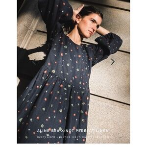 notPERFECTLINEN Heavy Linen Midi Dress